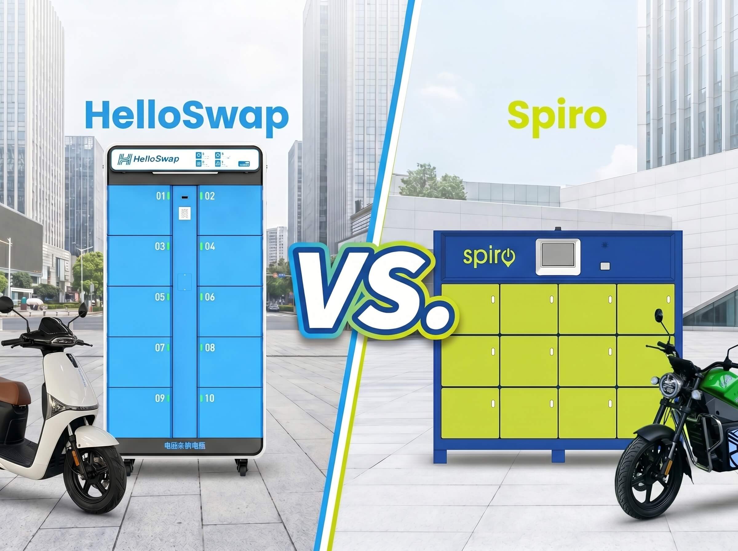 HelloSwap vs. Spiro Battery Swap